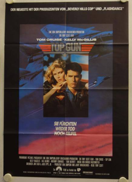 Top Gun original release german movie poster